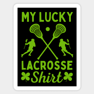 Lacrosse Lucky Tee Sticker